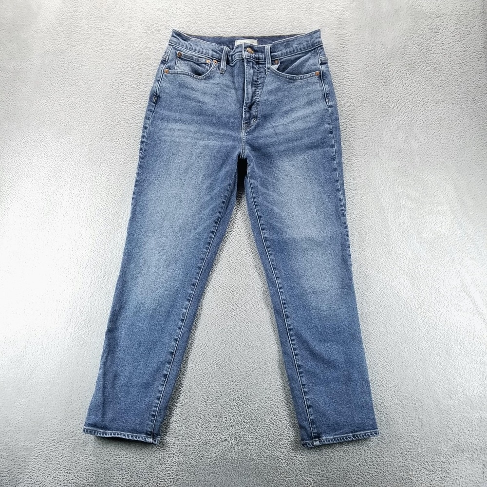 Madewell Jeans Womens 30 Blue The Perfect Vintage Mom High Rise Slim Medium Wash